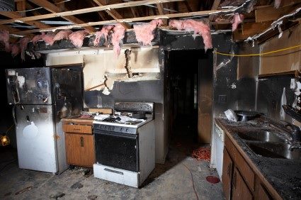 Fire damage repair by DMS Restoration Services of South Florida, Inc